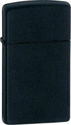 Produktbild von Zippo Slim Black Matt Winddofser leichter