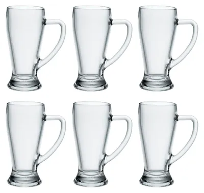 Bierkrug 39,2 cl, 6 Stück, Glas, spülmaschinenfest