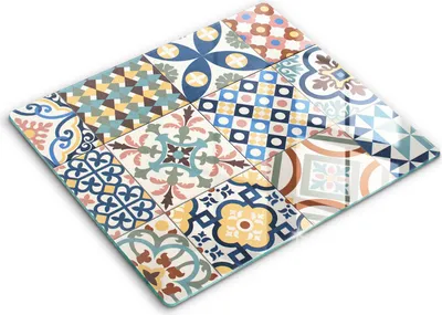 Produktbild von Abdeckung Glas - Küchenabdeckung - 60x52 cm - Abdeckplatte -Dekorative Fliesen