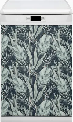 Produktbild von Magnete  Dekorative Magnet Folie für Geschirrspüler 45x80 cm Küche  - Exotische Blätter