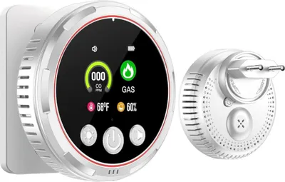 Produktbild von Gedsffati HD13-CG Gas- und CO-Melder, Steckergerät, erkennt Erdgas, LPG, Methan, Propan, Butan, sicher für Zuhause.