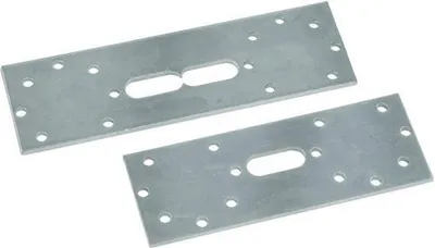 Obrázek produktu pro Montážní deska 70218 z pozinkované oceli, dvojitá 100mm 100mm z pozinkované oceli, dvojitá