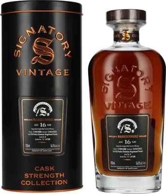 Produktbild von Signatory Vintage SYMINGTON'S CHOICE 16 Years Old MANNOCHMORE PX Hogshead Finish #6 2008 54,5% Vol. 0,7l in Tinbox