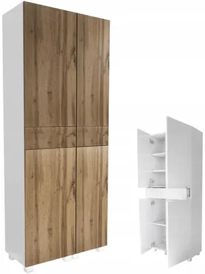 Produktbild von Badezimmerschrank hängend stehend Eiche Wotan 70cm (40+30)