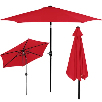 Produktbild von Springos® Gartenschirm Sonnenschirm mit Kippfunktion Kurbelsystem Sonnenschutz Terrasse Garten 235 x 260 cm