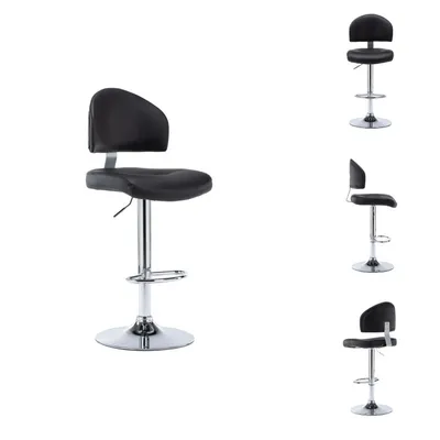 Produktbild von vidaXL Barhocker Schwarz Kunstleder -  Barhocker