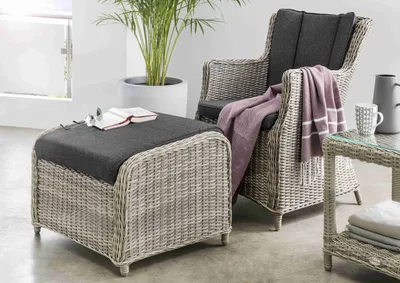 Produktbild von Destiny Balkonset LUNA CASA MERANO mit Beistelltisch 46x46x50cm, vintage weiß