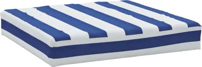 Obrázok produktu pre vidaXL Vankúš na paletu Modrý a biely pruhovaný 60x60x8 cm Oxford Fabric