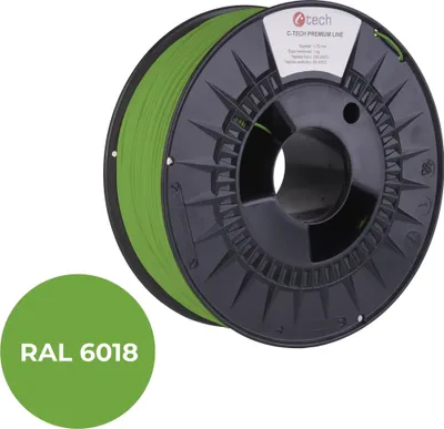 Image de C-TECH filament PREMIUM LINE PLA vert-jaune RAL6018