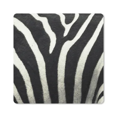 Produktbild von MuchoWow® Mauspad Mousepad Tiermuster - Zebra - Schwarz - Weiß 30x30 cm - Mousepads - Maus Mat - Pad - Mausunterlage - Gaming
