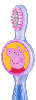 Obrázek produktu pro Tinokou, ergonomický dětský zubní kartáček - Prasátko Peppa, modrý