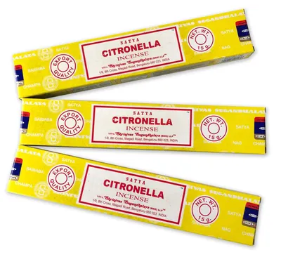 Räucherstäbchen Citronella, 3x15g, Anti-Mücken, Aromatherapie