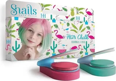 Produktbild von Snails Haarkreide 2er Pack Flamingo
