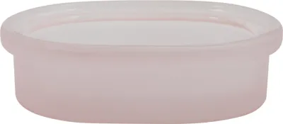 Produktbild von Spirella Seifenschale Glas dekorative Badausstattung Seifenablage "Yoko" Maße: 13,3 x 9,8 x 4 cm - Rosa
