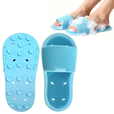 Obrázok produktu pre Silikónová nožná kefa s protišmykovými prísavkami do sprchy