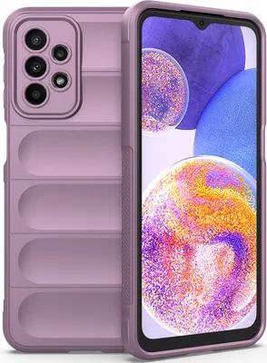 Produktbild von Galaxy A23 Hülle, Weich TPU Silikon Stossfest Anti-rutsch Schutzhülle für Samsung Galaxy A23 Lila