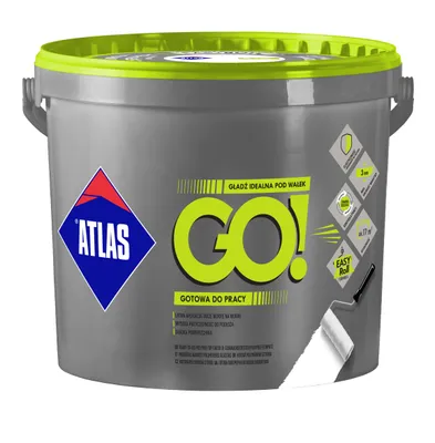 Produktbild von ATLAS GO! - 25KG - Weiße Polymer-Spachtelmasse für perfekte Oberflächen