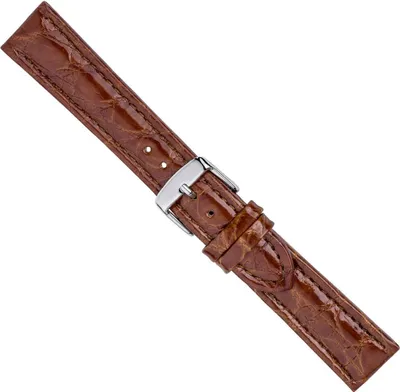 Produktbild von Ersatzband Uhrenarmband Leder Band Braun 26578S, Stegbreite:18mm