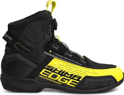 Produktbild von SHIMA Edge Wasserdichte Motorradschuhe Farbe: Schwarz/Gelb, Grösse: 45