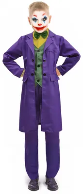 Image de Costume sous licence Joker™ pour garçon super-vilain violet-vert-jaune 10 à 12 ans
