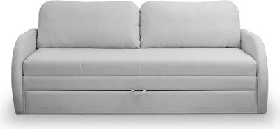 Produktbild von Selsey DIEGO - 3-Sitzer-Sofa mit Schlaffunktion und Bettkasten, hellgrau