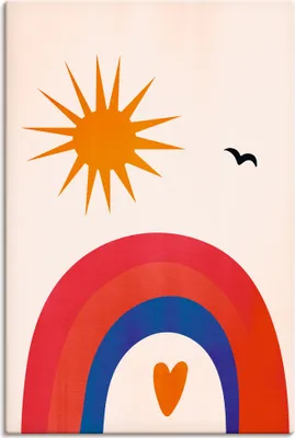 Produktbild von ARTland Leinwandbild Glückliche Tage  Größe: 60x90 cm