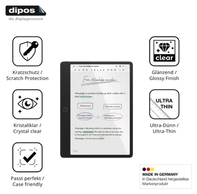 Produktbild von 2x Schutzfolie für TCL Note A1 NXTPaper klar Displayschutzfolie Folie Display Schutz dipos