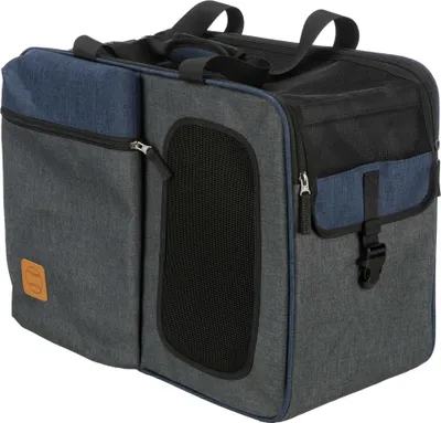 Obrázek produktu pro Trixie Batoh a nosítko TARA 2v1, 25 x 38 x 50 cm, šedá/modrá