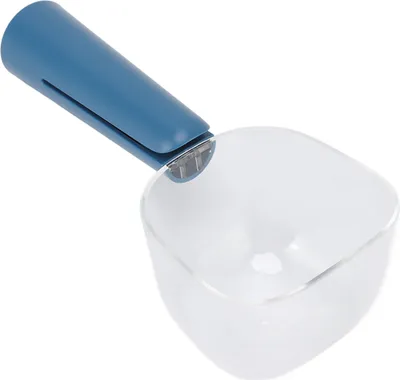 Produktbild von Tierfuttermesser, mit Verschlussclip und Skala, BPA-frei, für Katze & Hund, (Blau)