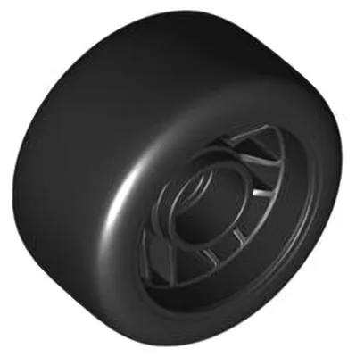 Immagine prodotto di Ruota LEGO nera, 24 x 13,4 (105162pb01) – nuova