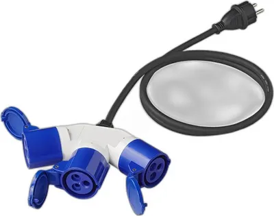 Image de Câble adaptateur 150cm 3x2,5mm² de la fiche Schuko vers 3xCEE