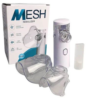 Produktbild von Tragbarer Mesh Inhalator – leise Vernebelung ≤30 dB, ideal für Kinder & Erwachsene, Asthma, Husten & Erkältung, Mini Vernebler für Zuhause & unterwegs