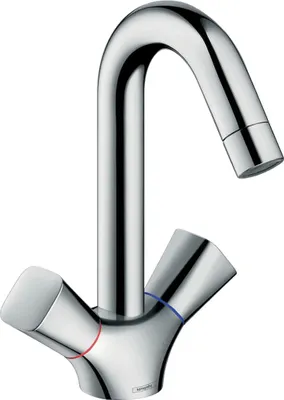 Obrázek produktu pro Hansgrohe Logis 2-páková umyvadlová baterie 150 s odtokovou soupravou s táhlem, chrom, 1 ks.