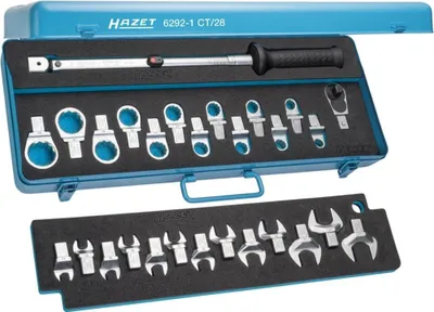 Obrázok produktu pre Sada momentových kľúčov Hazet 6292-1CT/28 – štvorhranný nástavec 14 x 18 mm – počet kusov | 6292-1CT/28