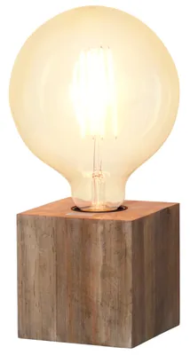 Produktbild von Best Season - Holz-Leuchte "Kub", mit E27 Fassung, mit Schalter; 296-31