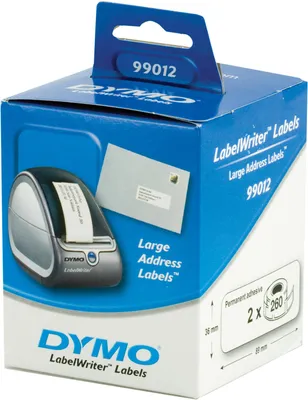 Obrázek produktu pro DYMO LW promo balení - velké adresní štítky, bílý papír, 89x36mm / 24 rolí, Bílá, Samolepicí štítek, Papír, Permanentní, Obdélník, LabelWriter