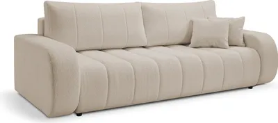 Obrázok produktu pre DomoHome BALOO rozkladacia pohovka s funkciou spania, rozkladacia pohovka - Moderná pohovka s lôžkom a úložným priestorom, plocha na ležanie 144x200 cm, nábytok do obývačky, rozmery: 248x88x105 cm, v béžovej farbe