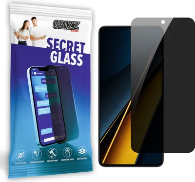 Zdjęcie produktu dla Szkło prywatyzujące GrizzGlass SecretGlass dla Xiaomi Poco X6 Pro