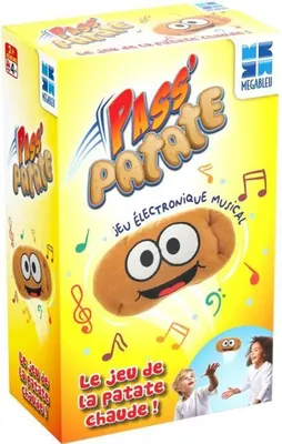 The image shows the front of a game box for 'Pass Patate' (Hot Potato).