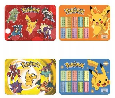 Produktbild von Schreibtischunterlage Pokémon beidseitig bedruckt 42x30cm 2fach sortiert