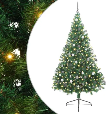 Immagine prodotto di vidaXL Albero di Natale artificiale preilluminato verde 240 cm PVC