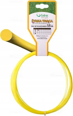 Produktbild von Schneidschnur für Astscheren und Trimmer 1,3mm.15m Rund Gelb Cedrus
