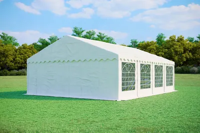 Produktbild von Partyzelt 6x8m PVC PREMIUM Feuerfest - Weiß