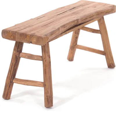 Produktbild von HOLZBANK "MALU 93" | Teakholz, 93x44 cm | Natur Sitzbank