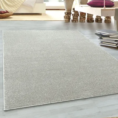 Produktbild von Dywan do salonu okrągły prostokątny krótkie runo gładki wzór, kolor: kremowy, rozmiar: 200 x 290 cm