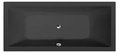 Immagine prodotto di KRYSTA vasca rettangolare 180x80x39cm, nero opaco