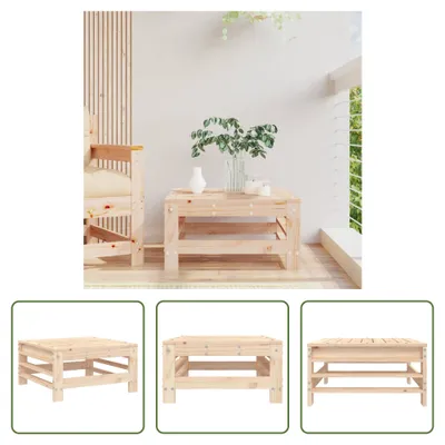 Produktbild von The Living Store Gartenhocker Massivholz Kiefer
