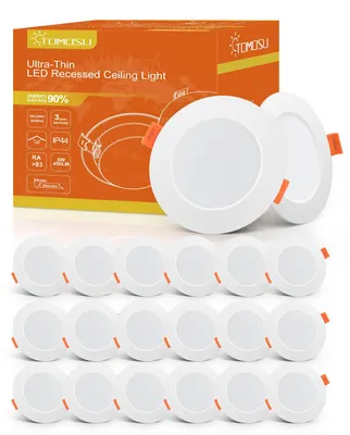 20er-Pack LED-Einbauspots 5W 450LM IP44 kaltweiß 6000K