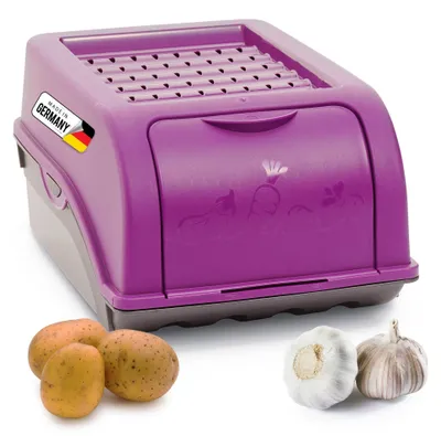 Produktbild von Novaliv Gemüseboxen Kartoffelboxen Vorratsbehälter 3,5l bis 9l (Lila, 1x 3,5l)