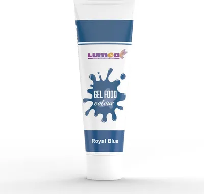 Produktbild von Gel-Lebensmittelfarbe Königsblau, 30g – Intensiv & mischbar für Fondant, Marzipan, Cremes & mehr